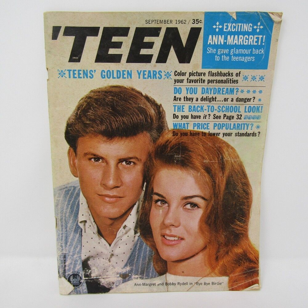 Teen Magazine September 1962 Ann-Margret Bobby Rydell Bye Bye Birdie Popularity